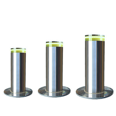 주문 보안 경보 수력 철회할 수 있는 볼라드 SUS304 자동 철회할 수 있는 차도 볼라드 online manufacture
