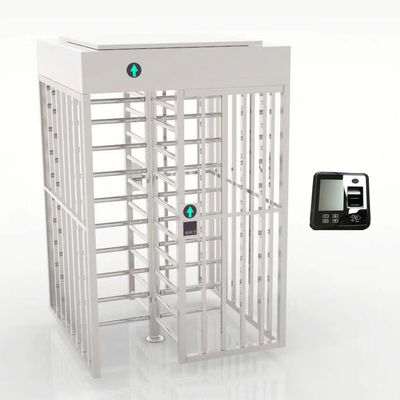 주문 RFID 카드 판독기와 양성 지향성인 평범한 전체적인 높이 회전식 십자문 게이트 SUS304 online manufacture